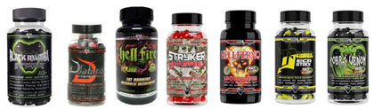  Black Mamba, Hellfire, Diablo, Demonic, Cobra Venom, Hellferno, Stryker